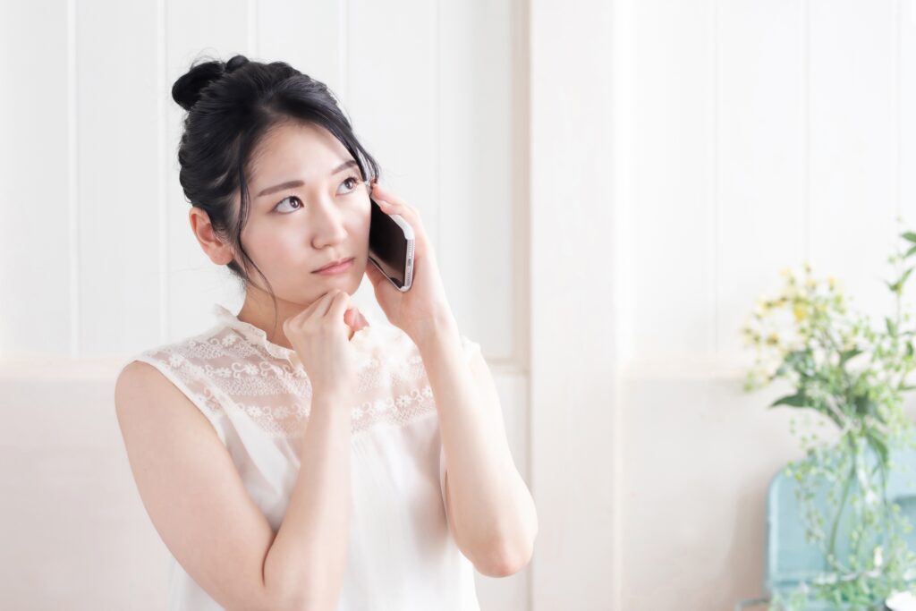 当日に体入キャンセルしたことを謝罪している女性